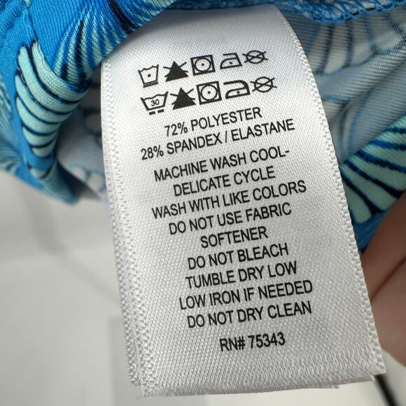 Sigrid Olsen Golf Tennis Full Zip Jacket WMNS XS Blue Teal Shell Print Stretch - Picture 8 of 8